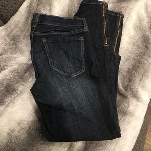 Eunina Jeans Abbey Low Rise Zipper Skinny Ankle